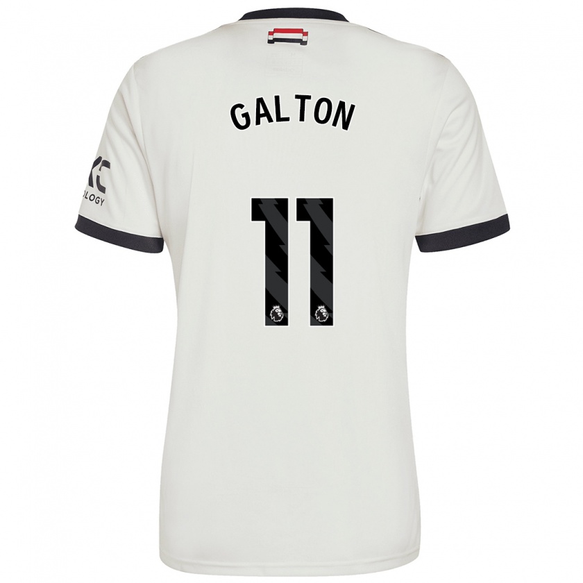 Kandiny Hombre Camiseta Leah Galton #11 Blanquecino Equipación Tercera 2024/25 La Camisa Chile