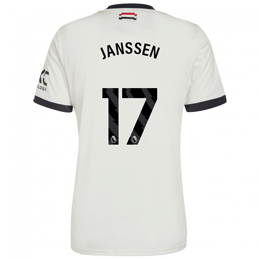 Kandiny Hombre Camiseta Dominique Janssen #17 Blanquecino Equipación Tercera 2024/25 La Camisa Chile