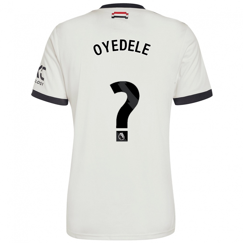 Kandiny Hombre Camiseta Maxi Oyedele #0 Blanquecino Equipación Tercera 2024/25 La Camisa Chile