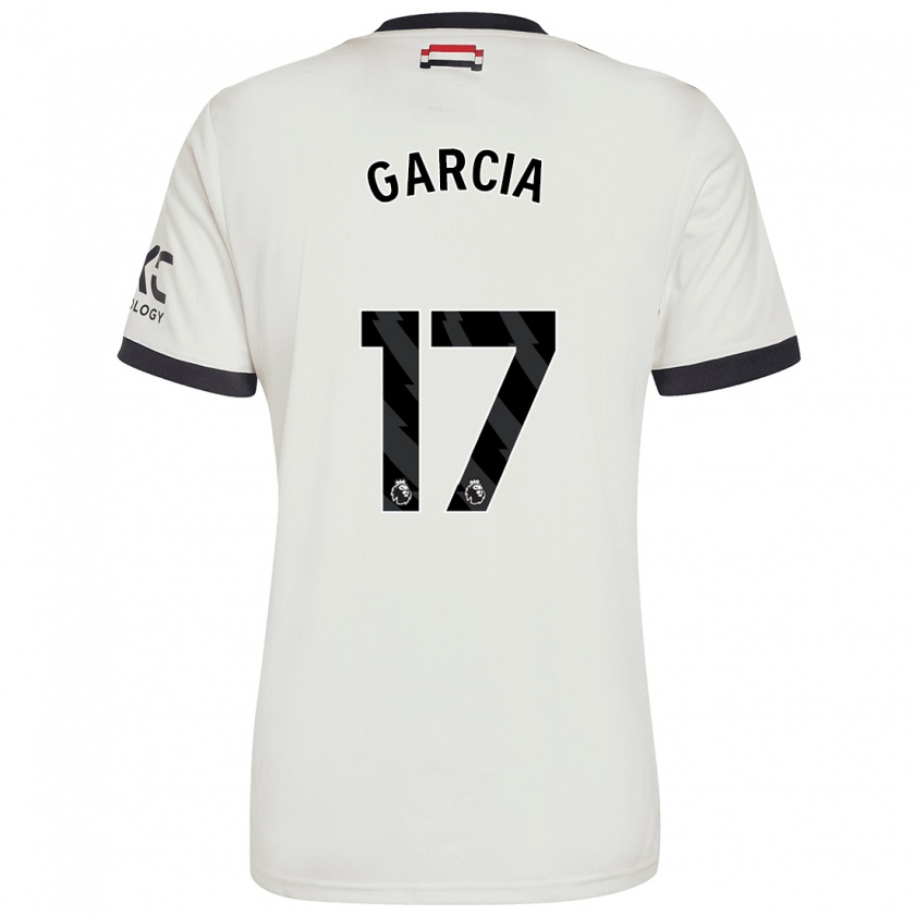 Kandiny Hombre Camiseta Lucia Garcia #17 Blanquecino Equipación Tercera 2024/25 La Camisa Chile