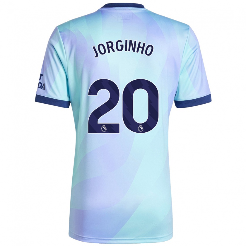 Kandiny Hombre Camiseta Jorginho #20 Agua Equipación Tercera 2024/25 La Camisa Chile