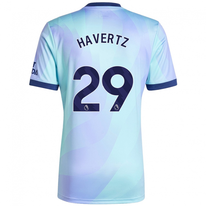 Kandiny Hombre Camiseta Kai Havertz #29 Agua Equipación Tercera 2024/25 La Camisa Chile