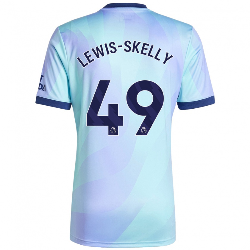 Kandiny Hombre Camiseta Myles Lewis-Skelly #49 Agua Equipación Tercera 2024/25 La Camisa Chile