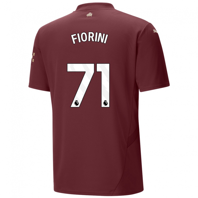 Kandiny Hombre Camiseta Lewis Fiorini #71 Granate Equipación Tercera 2024/25 La Camisa Chile