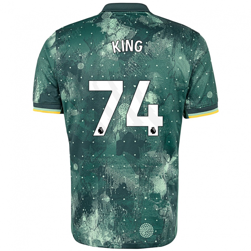 Kandiny Hombre Camiseta Maeson King #74 Verde Menta Equipación Tercera 2024/25 La Camisa Chile