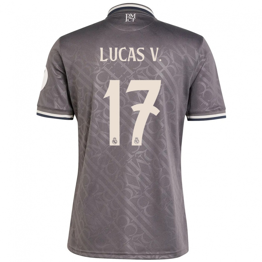 Kandiny Hombre Camiseta Lucas Vázquez #17 Carbón Equipación Tercera 2024/25 La Camisa Chile