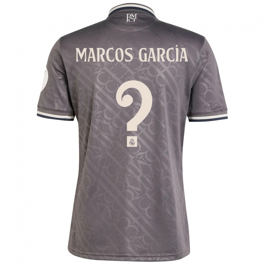 Kandiny Hombre Camiseta Marcos García #0 Carbón Equipación Tercera 2024/25 La Camisa Chile