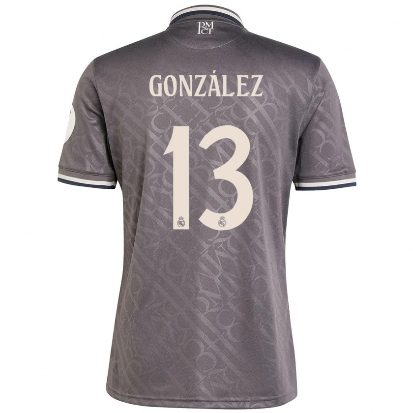 Kandiny Hombre Camiseta Fran González #13 Carbón Equipación Tercera 2024/25 La Camisa Chile