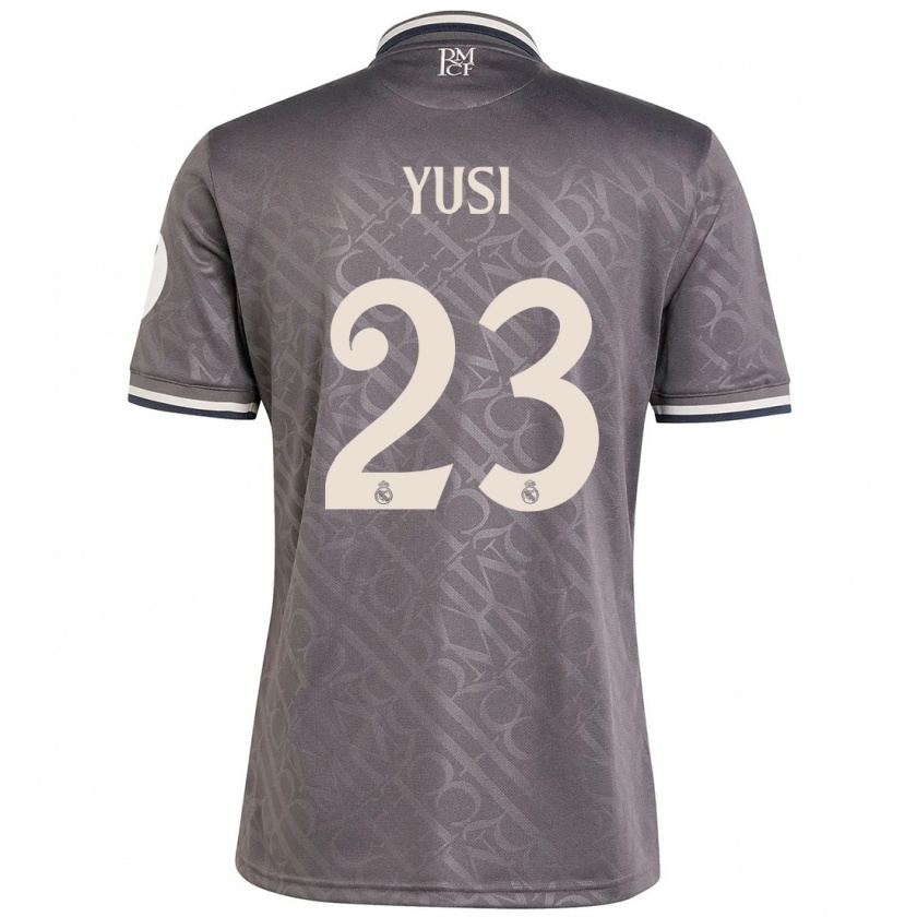 Kandiny Hombre Camiseta Youssef Enríquez #23 Carbón Equipación Tercera 2024/25 La Camisa Chile