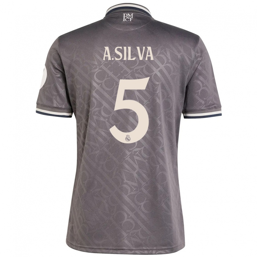 Kandiny Hombre Camiseta Antonia Silva #5 Carbón Equipación Tercera 2024/25 La Camisa Chile