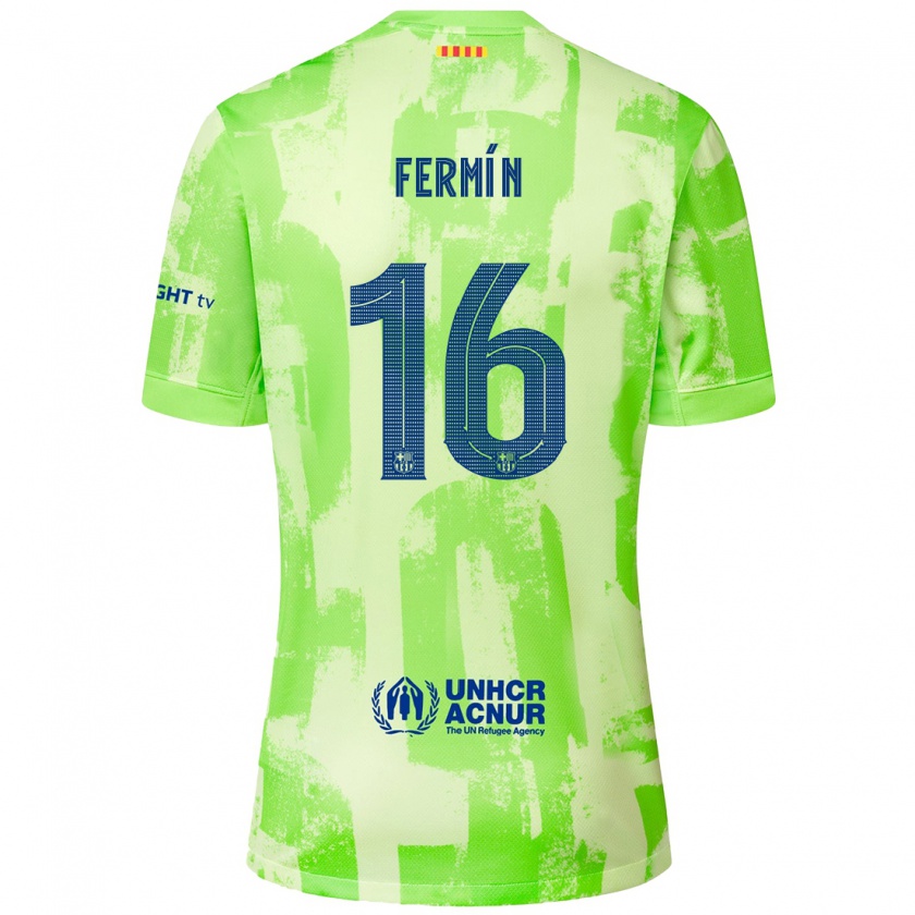 Kandiny Hombre Camiseta Fermín López #16 Lima Equipación Tercera 2024/25 La Camisa Chile