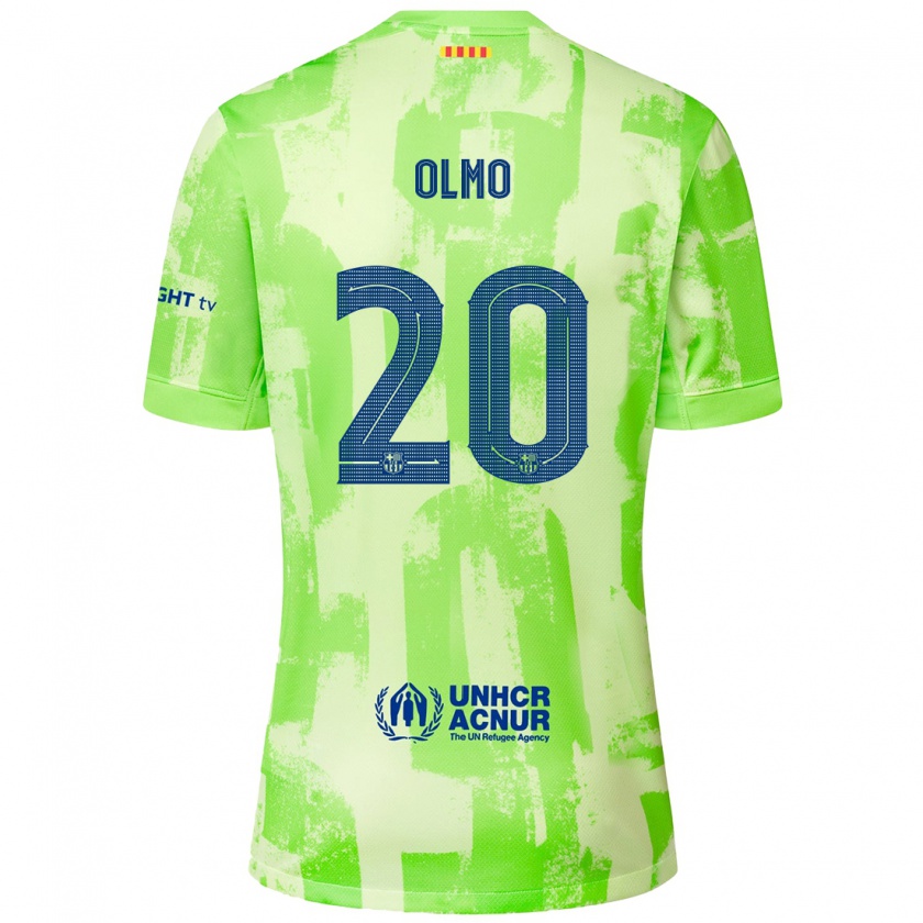 Kandiny Hombre Camiseta Dani Olmo #20 Lima Equipación Tercera 2024/25 La Camisa Chile