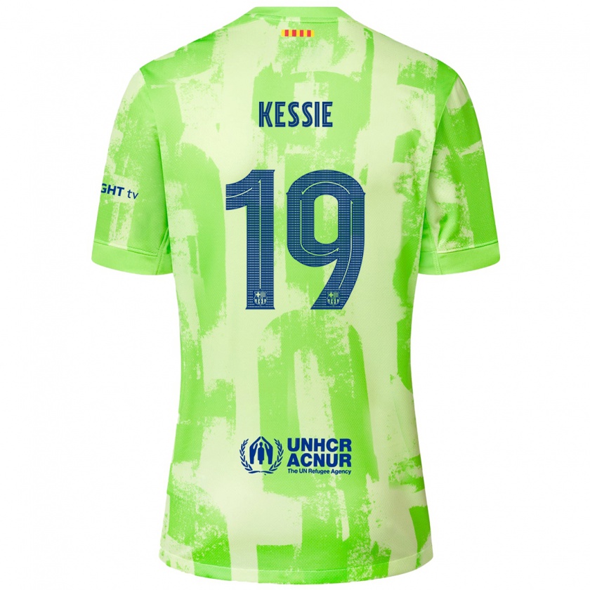 Kandiny Hombre Camiseta Franck Kessie #19 Lima Equipación Tercera 2024/25 La Camisa Chile