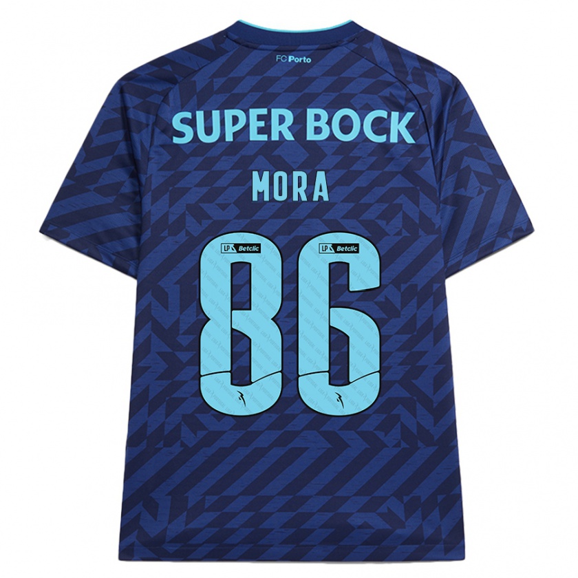 Kandiny Hombre Camiseta Rodrigo Mora #86 Azul Marino Equipación Tercera 2024/25 La Camisa Chile