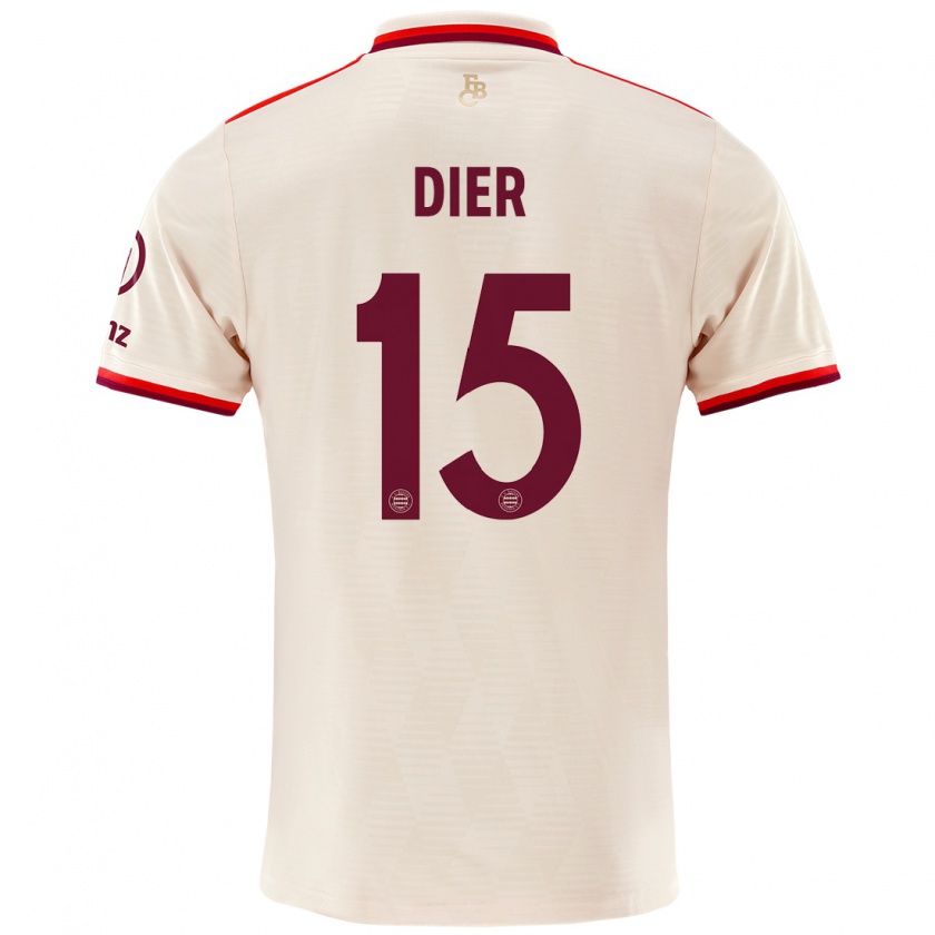 Kandiny Hombre Camiseta Eric Dier #15 Lino Equipación Tercera 2024/25 La Camisa Chile