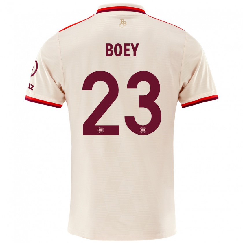 Kandiny Hombre Camiseta Sacha Boey #23 Lino Equipación Tercera 2024/25 La Camisa Chile