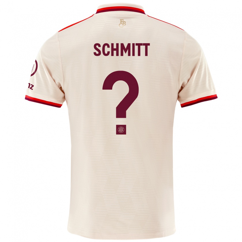 Kandiny Hombre Camiseta Max Schmitt #0 Lino Equipación Tercera 2024/25 La Camisa Chile