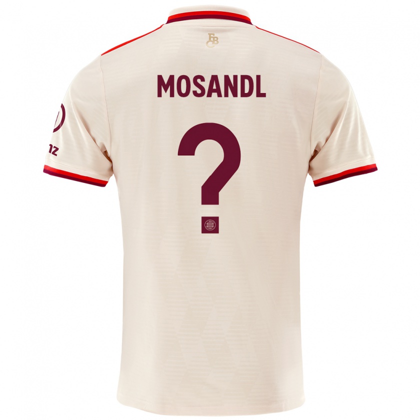 Kandiny Hombre Camiseta Moritz Mosandl #0 Lino Equipación Tercera 2024/25 La Camisa Chile