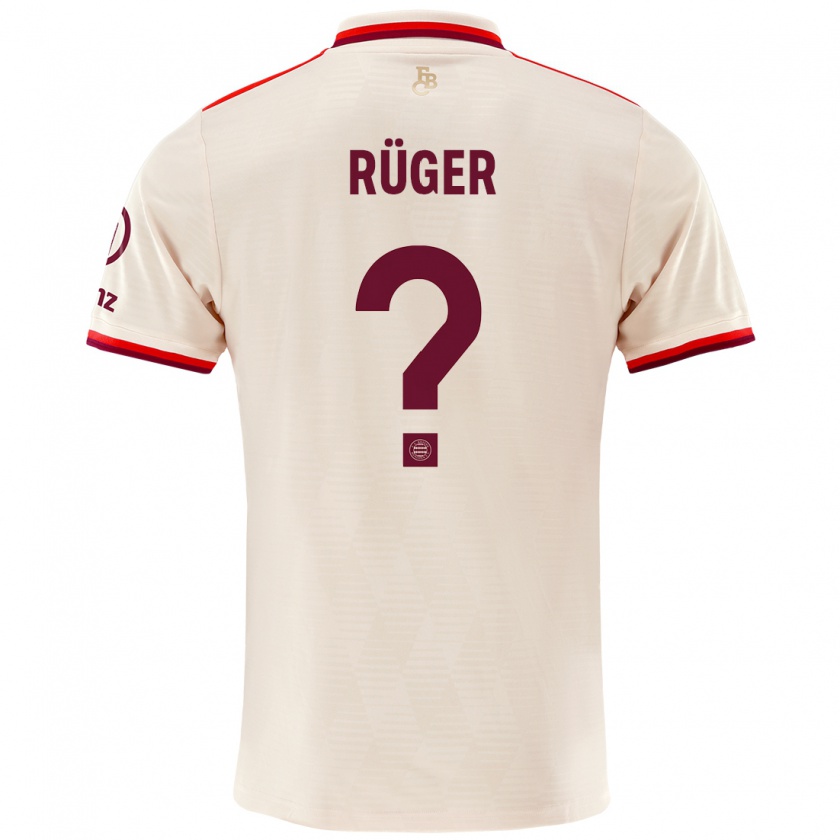 Kandiny Hombre Camiseta Kurt Rüger #0 Lino Equipación Tercera 2024/25 La Camisa Chile