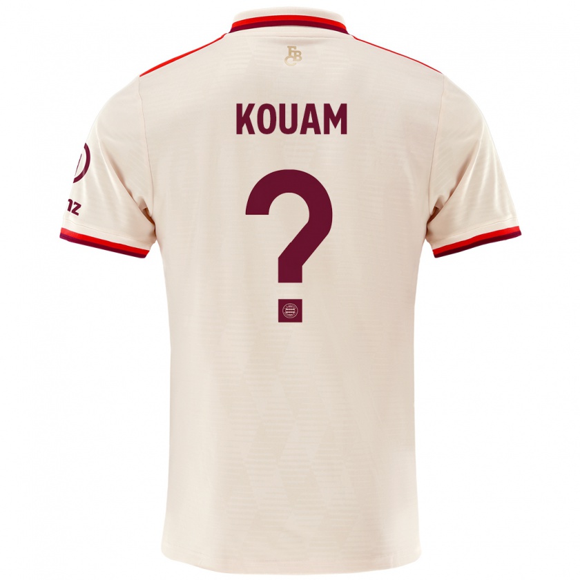 Kandiny Hombre Camiseta Christian Kouam #0 Lino Equipación Tercera 2024/25 La Camisa Chile