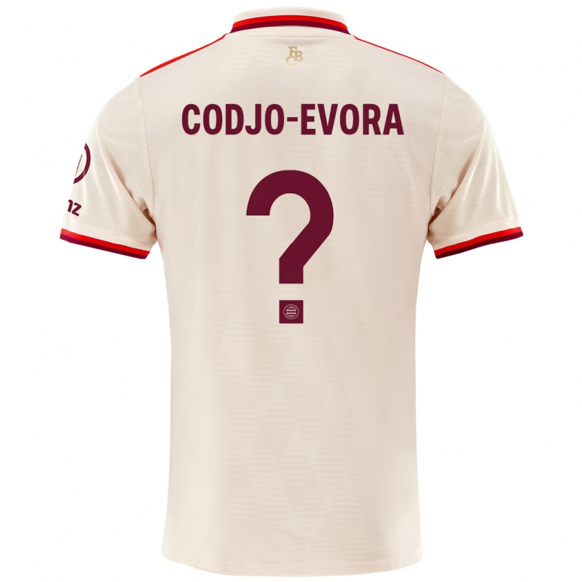 Kandiny Hombre Camiseta Noah Codjo-Evora #0 Lino Equipación Tercera 2024/25 La Camisa Chile