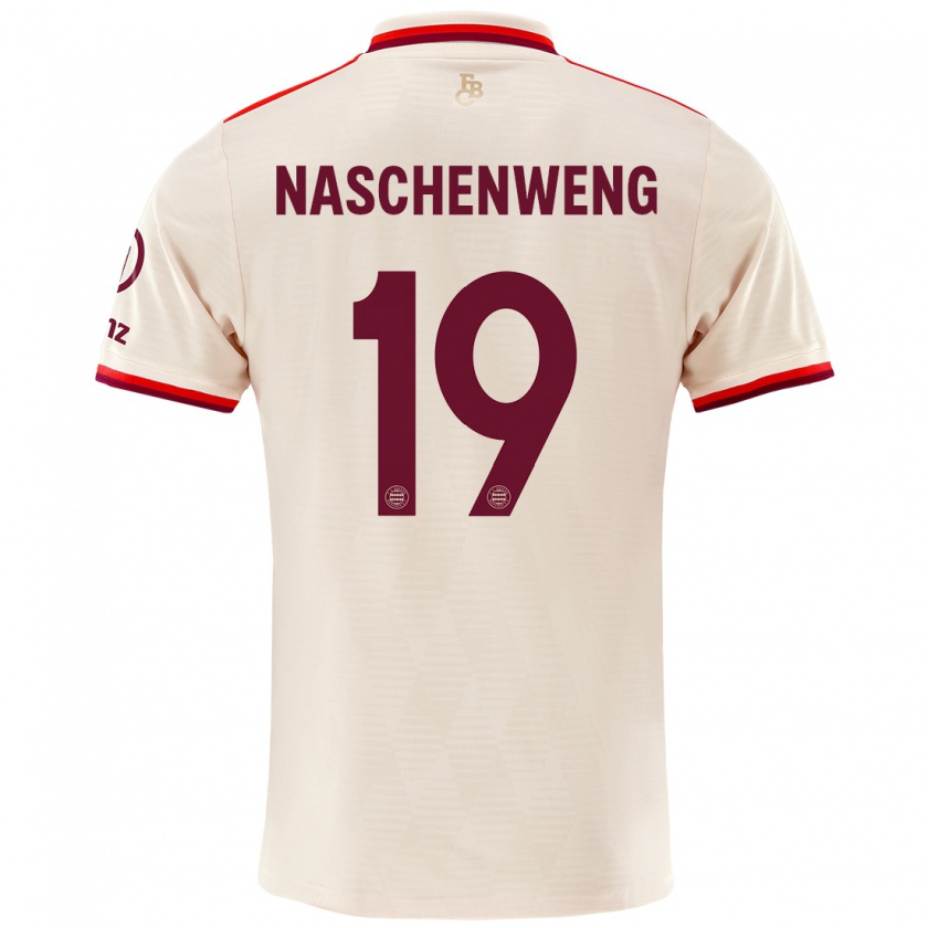 Kandiny Hombre Camiseta Katharina Naschenweng #19 Lino Equipación Tercera 2024/25 La Camisa Chile