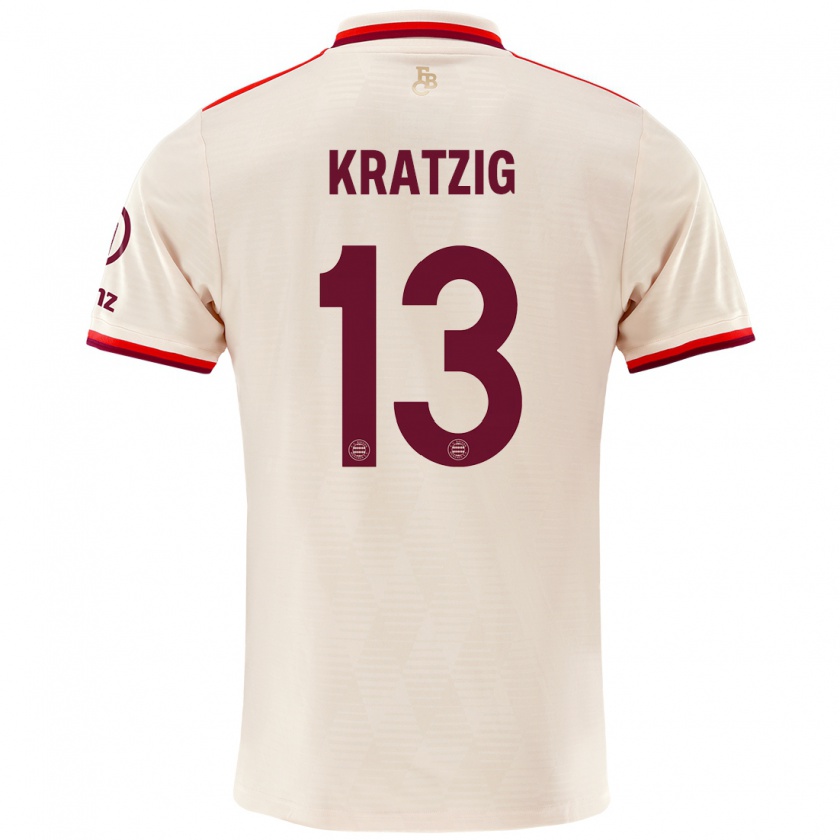 Kandiny Hombre Camiseta Frans Kratzig #13 Lino Equipación Tercera 2024/25 La Camisa Chile