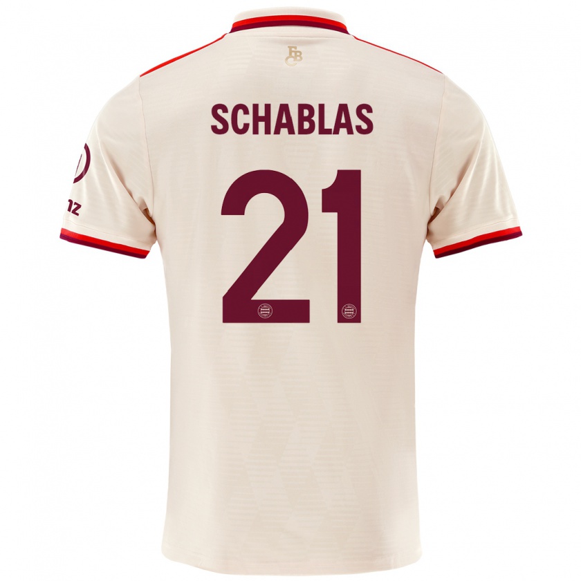 Kandiny Hombre Camiseta Matteo Schablas #21 Lino Equipación Tercera 2024/25 La Camisa Chile