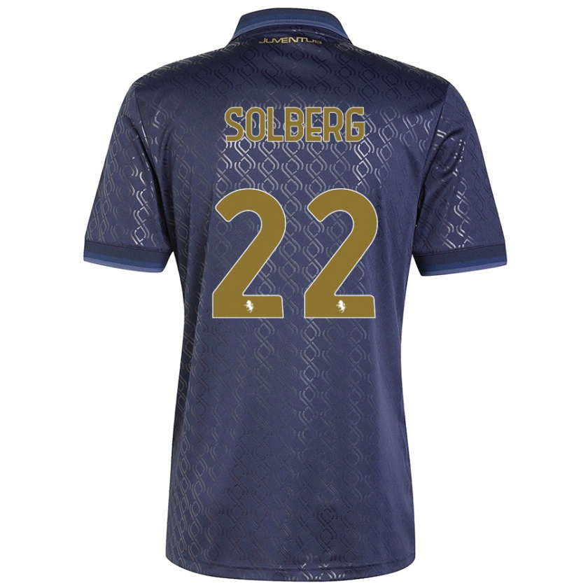 Kandiny Hombre Camiseta Elias Solberg #22 Azul Marino Equipación Tercera 2024/25 La Camisa Chile