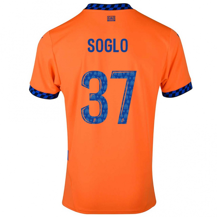 Kandiny Hombre Camiseta Emran Soglo #37 Naranja Azul Oscuro Equipación Tercera 2024/25 La Camisa Chile