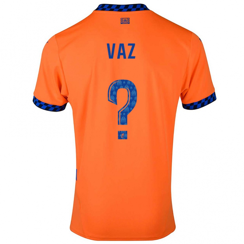 Kandiny Hombre Camiseta Robinio Vaz #0 Naranja Azul Oscuro Equipación Tercera 2024/25 La Camisa Chile