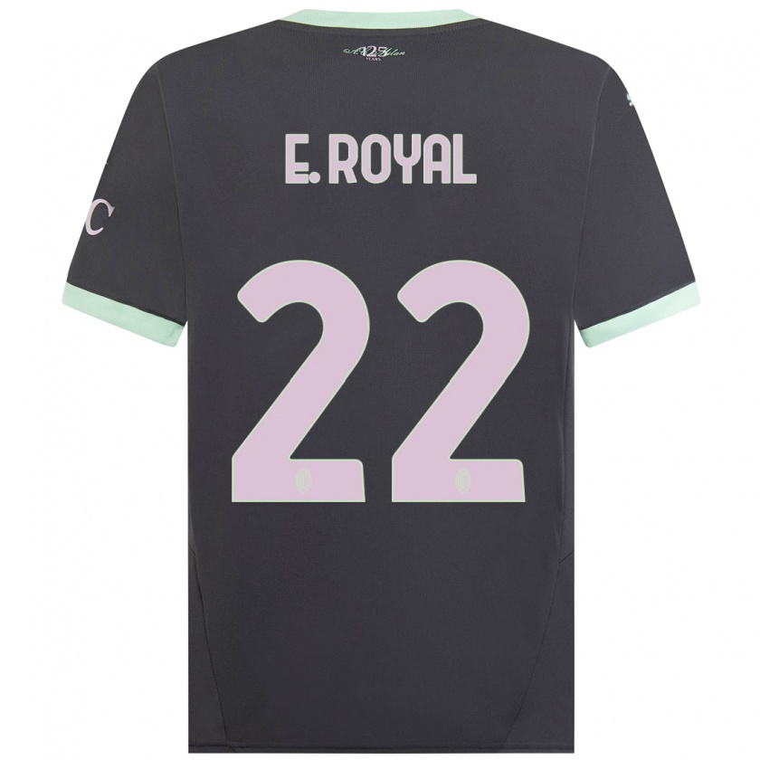 Kandiny Hombre Camiseta Emerson Royal #22 Gris Equipación Tercera 2024/25 La Camisa Chile