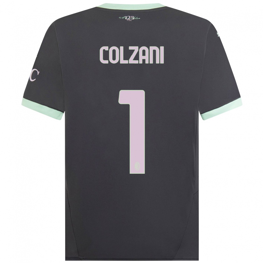 Kandiny Hombre Camiseta Edoardo Colzani #1 Gris Equipación Tercera 2024/25 La Camisa Chile