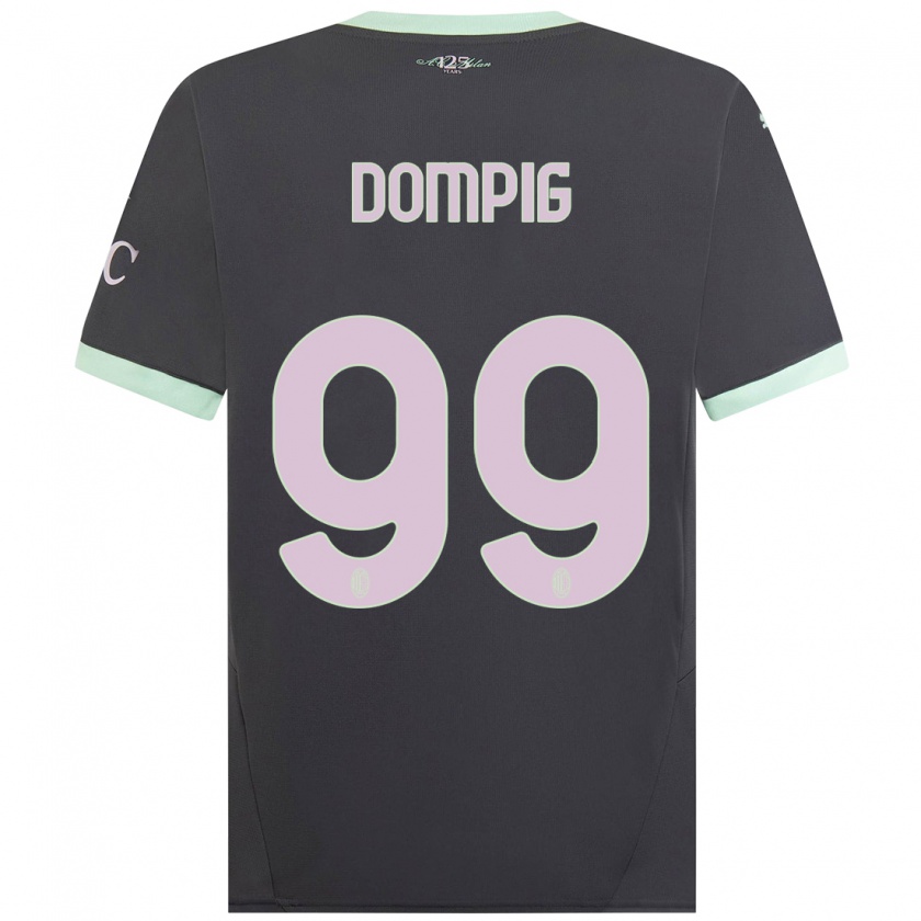 Kandiny Hombre Camiseta Chanté Dompig #99 Gris Equipación Tercera 2024/25 La Camisa Chile