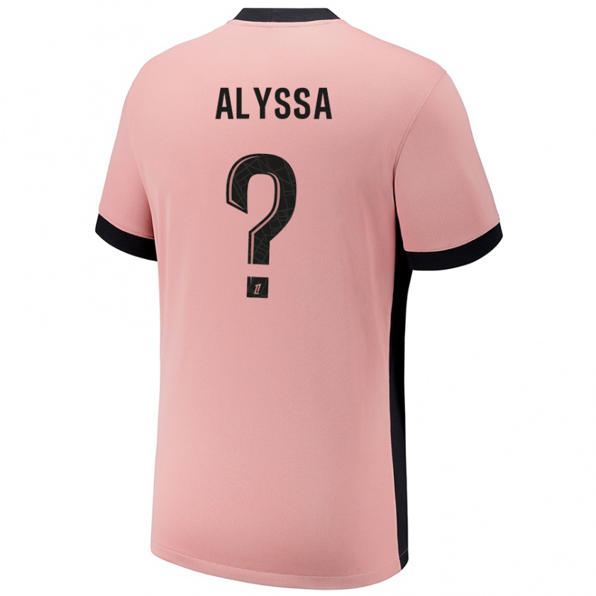 Kandiny Hombre Camiseta Alyssa Fernandes #0 Rosa Óxido Equipación Tercera 2024/25 La Camisa Chile