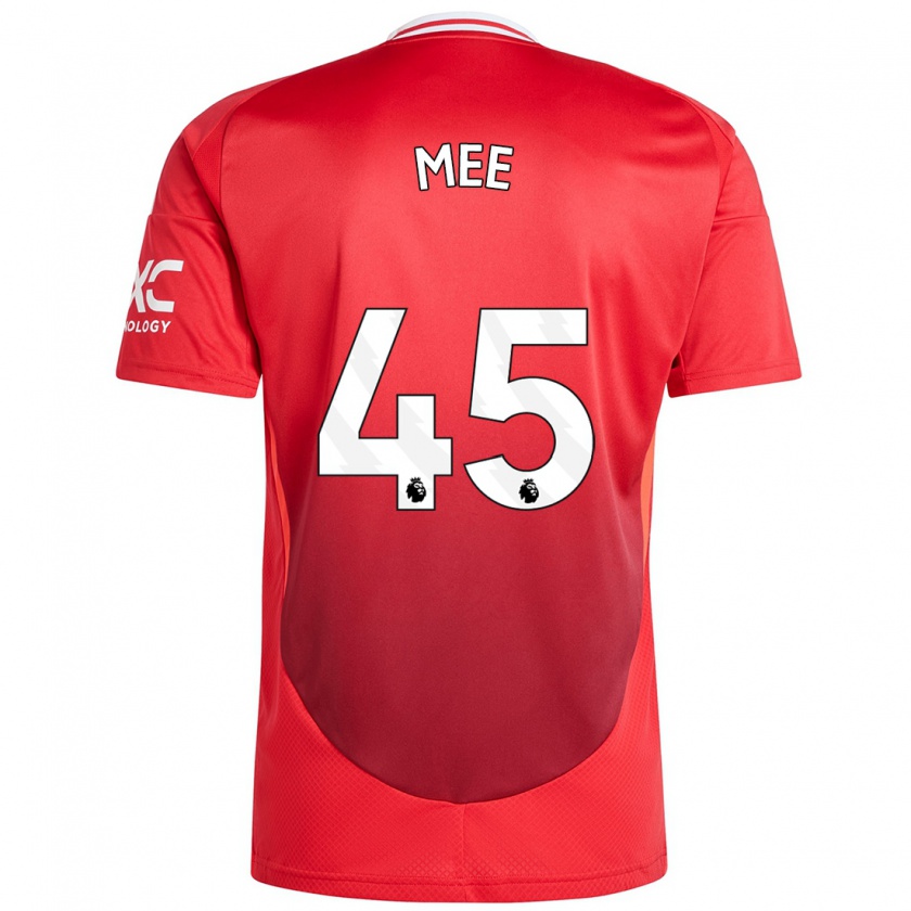 Kandiny Mujer Camiseta Dermot Mee #45 Rojo Brillante 1ª Equipación 2024/25 La Camisa Chile