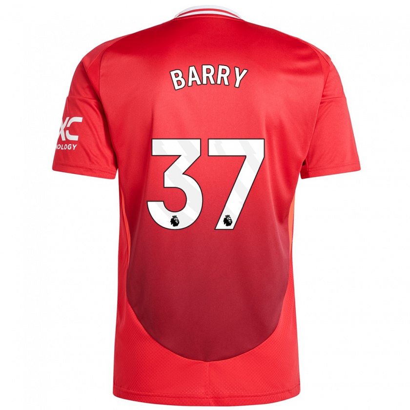 Kandiny Mujer Camiseta Keira Barry #37 Rojo Brillante 1ª Equipación 2024/25 La Camisa Chile