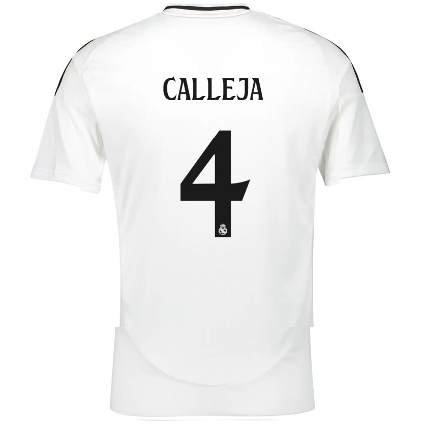 Kandiny Mujer Camiseta Jaime Calleja #4 Blanco 1ª Equipación 2024/25 La Camisa Chile