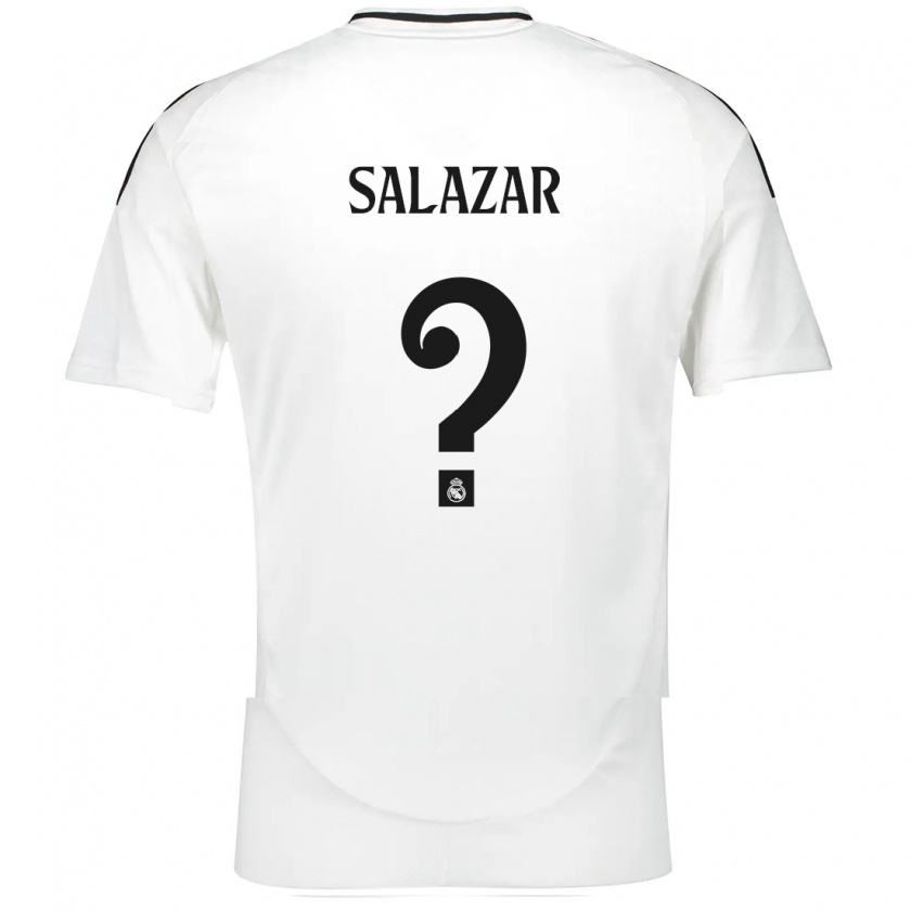 Kandiny Mujer Camiseta Isra Salazar #0 Blanco 1ª Equipación 2024/25 La Camisa Chile