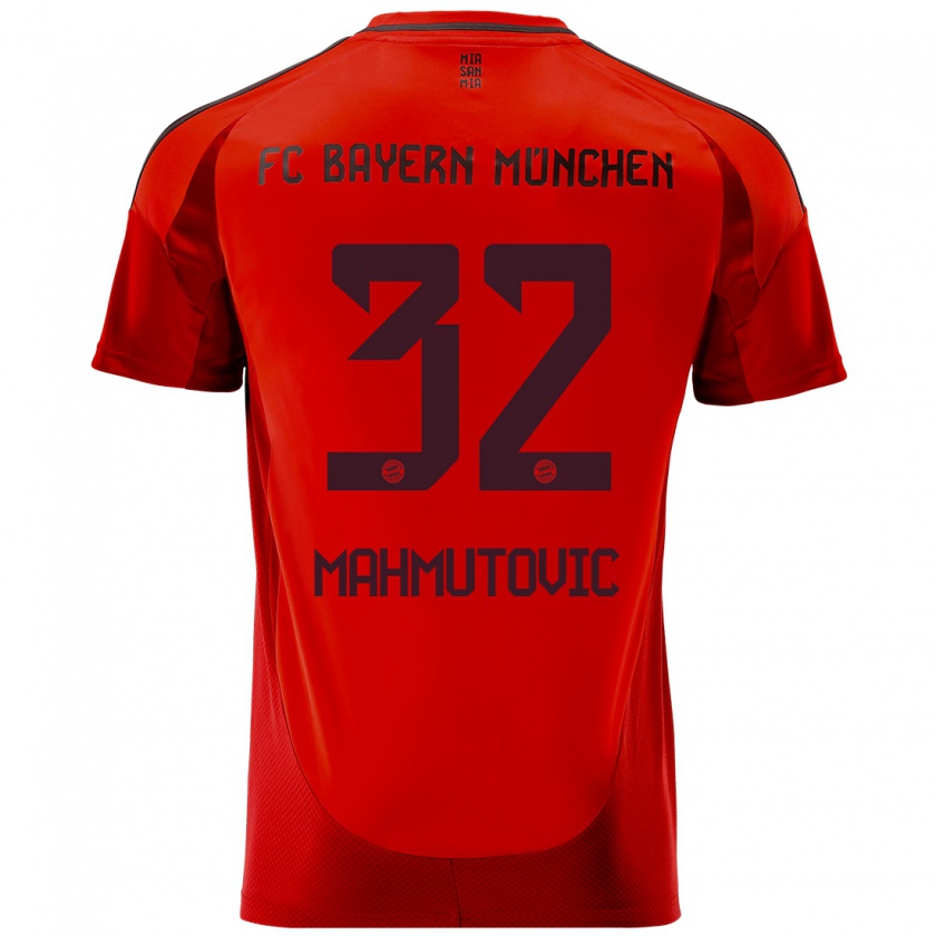 Kandiny Mujer Camiseta Ena Mahmutovic #32 Rojo 1ª Equipación 2024/25 La Camisa Chile