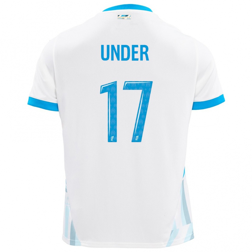 Kandiny Mujer Camiseta Cengiz Under #17 Blanco Azul Cielo 1ª Equipación 2024/25 La Camisa Chile