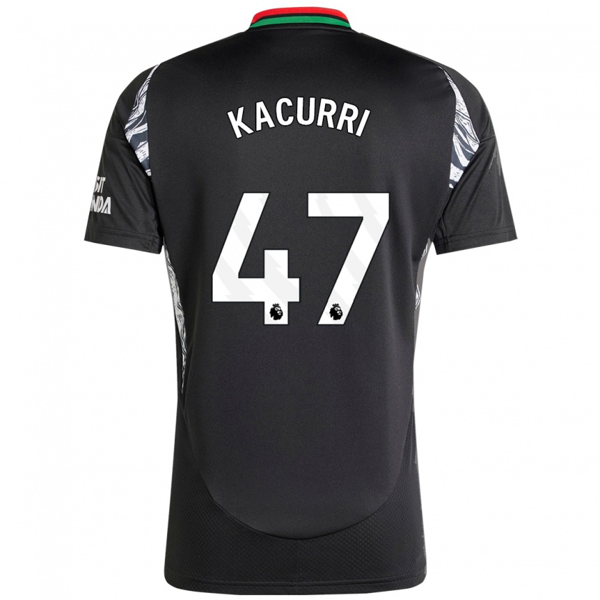 Kandiny Mujer Camiseta Maldini Kacurri #47 Negro 2ª Equipación 2024/25 La Camisa Chile