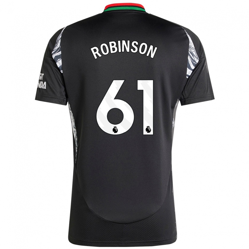 Kandiny Mujer Camiseta Josh Robinson #61 Negro 2ª Equipación 2024/25 La Camisa Chile