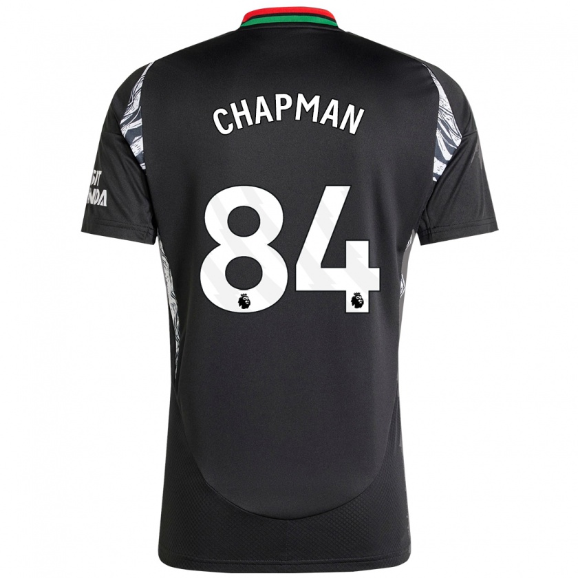 Kandiny Mujer Camiseta Samuel Chapman #84 Negro 2ª Equipación 2024/25 La Camisa Chile