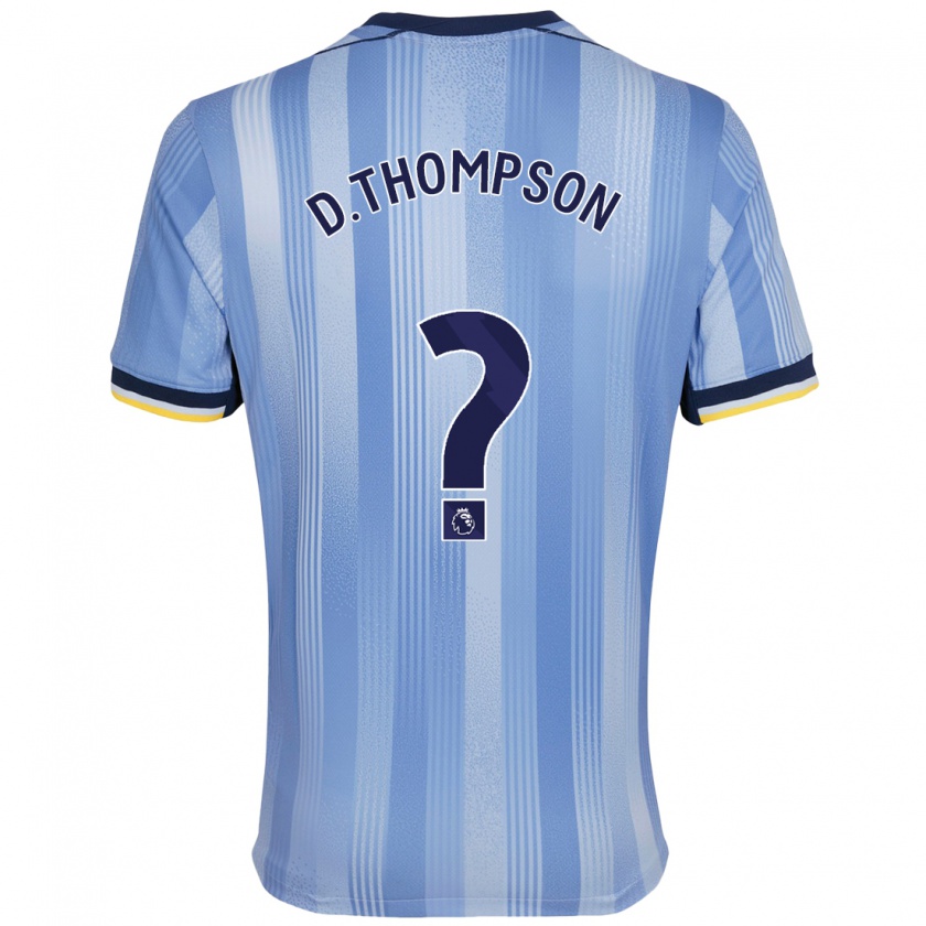 Kandiny Mujer Camiseta Dylan Thompson #0 Azul Claro 2ª Equipación 2024/25 La Camisa Chile