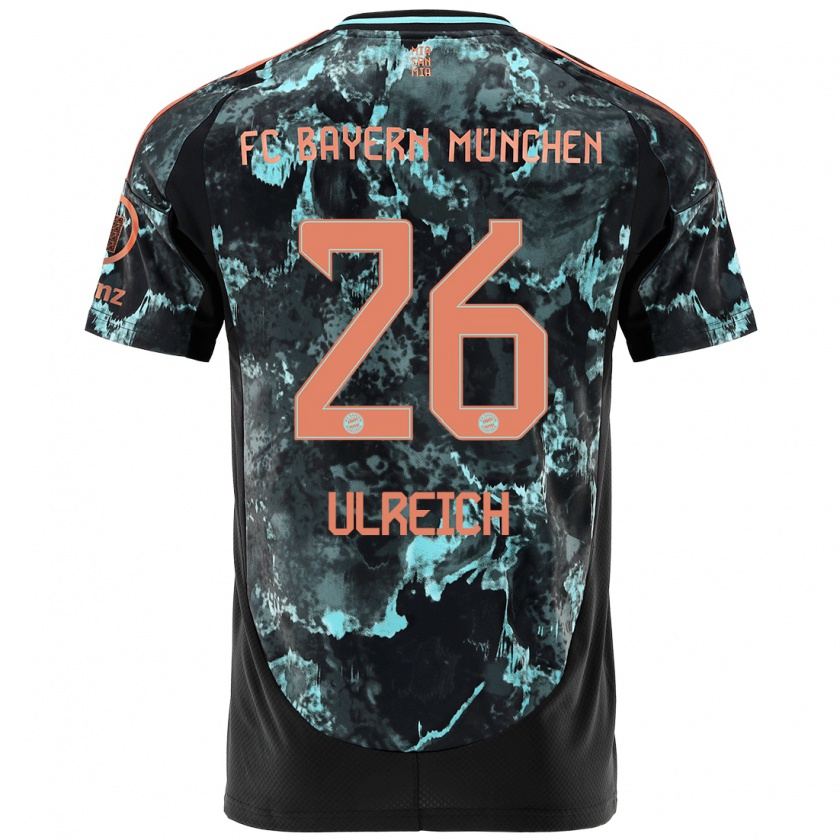 Kandiny Mujer Camiseta Sven Ulreich #26 Negro 2ª Equipación 2024/25 La Camisa Chile