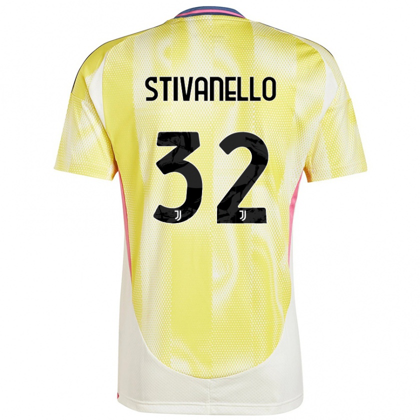 Kandiny Mujer Camiseta Riccardo Stivanello #32 Amarillo Solar 2ª Equipación 2024/25 La Camisa Chile