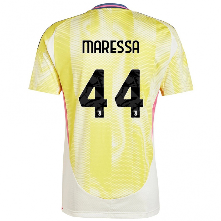 Kandiny Mujer Camiseta Tommaso Maressa #44 Amarillo Solar 2ª Equipación 2024/25 La Camisa Chile