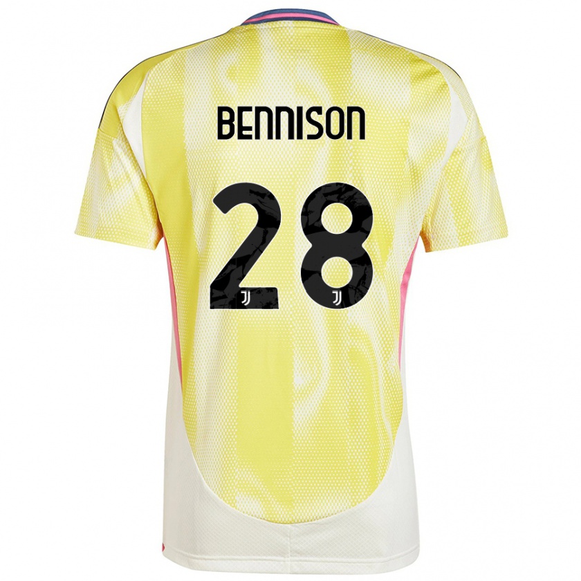 Kandiny Mujer Camiseta Hanna Bennison #28 Amarillo Solar 2ª Equipación 2024/25 La Camisa Chile