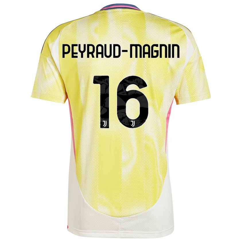 Kandiny Mujer Camiseta Pauline Peyraud-Magnin #16 Amarillo Solar 2ª Equipación 2024/25 La Camisa Chile